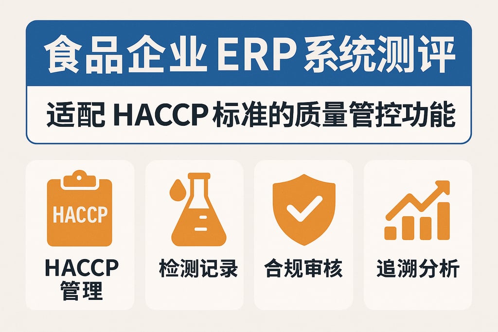 食品企业 ERP 系统测评：适配 HACCP 标准的质量管控功能